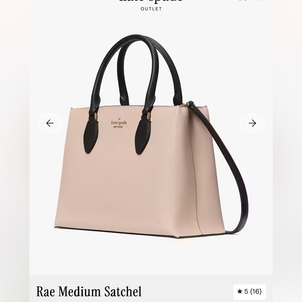 kate spade Black and Cream Satchel